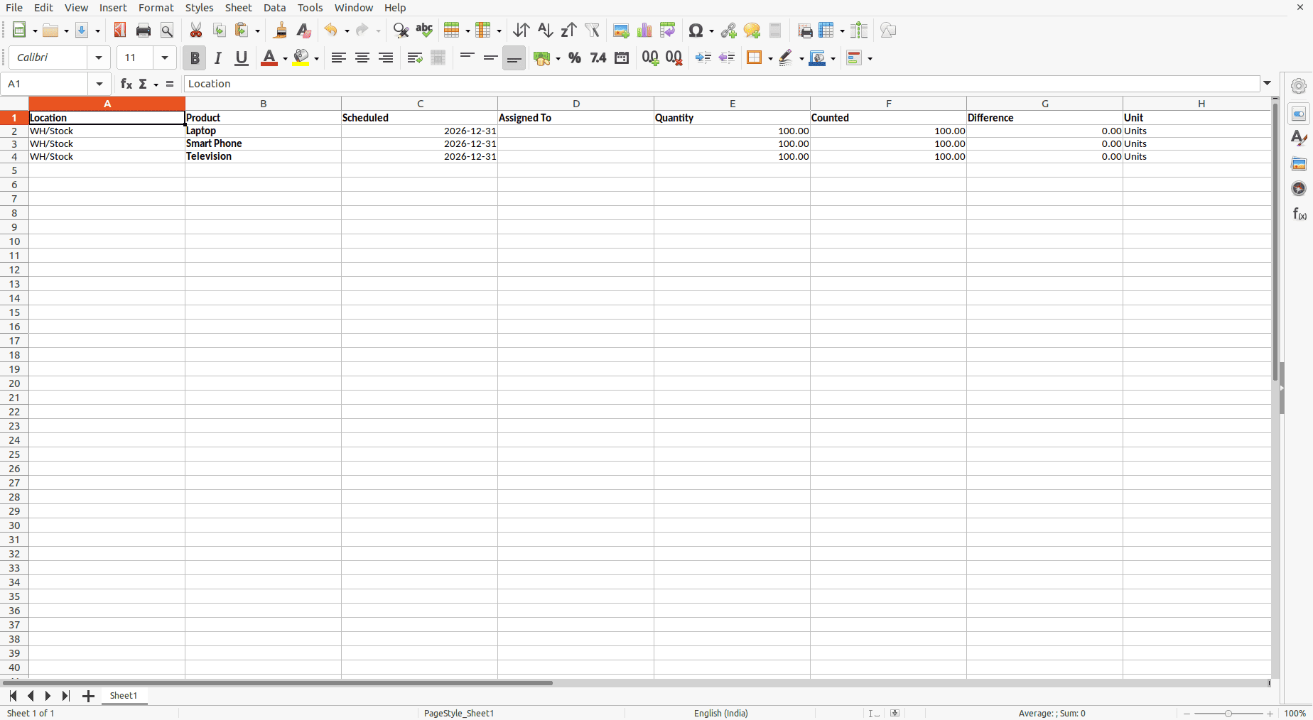 Overview of Opening Stock in Odoo 19 Inventory Module-cybrosys