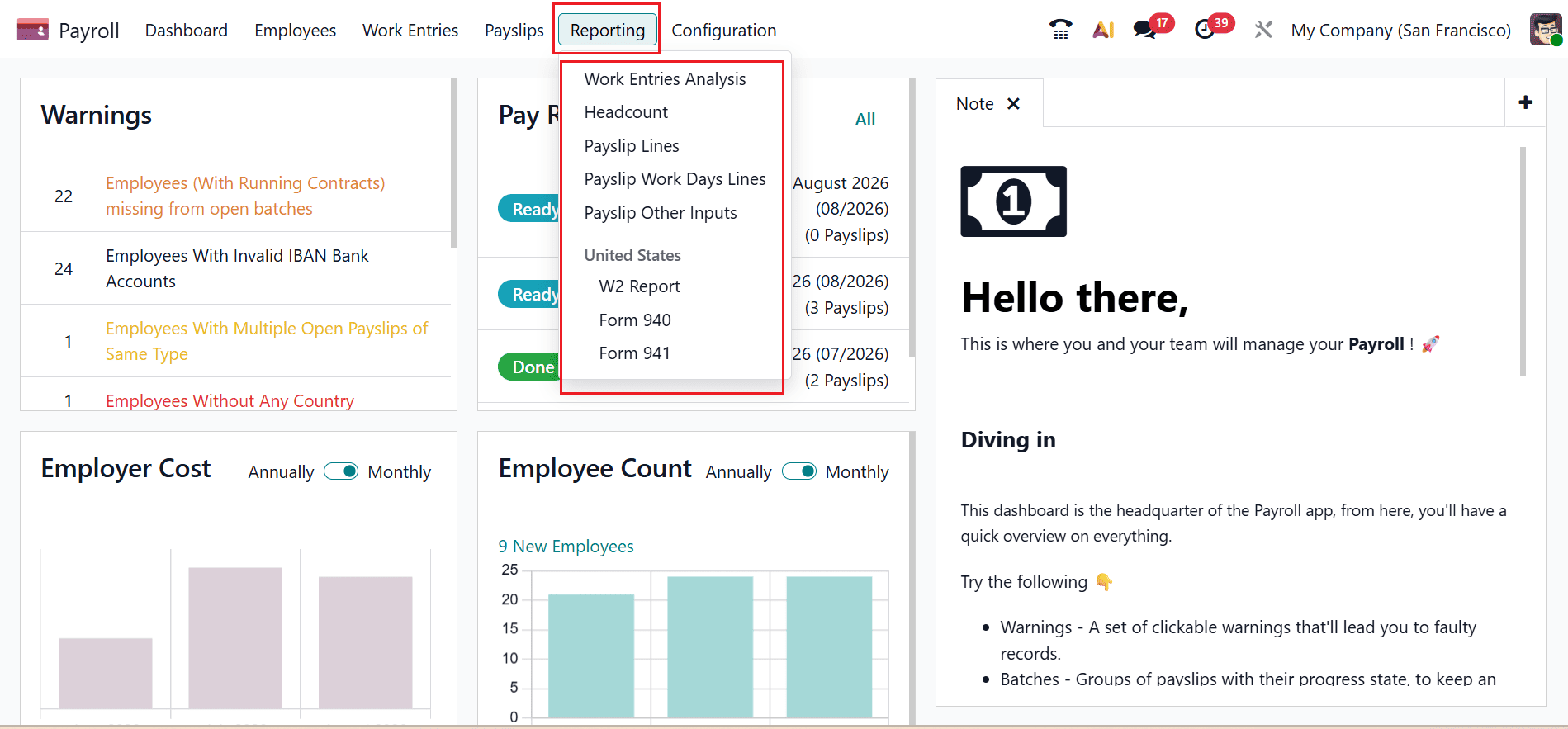 Overview of Payroll Analytics and Reporting Tools in Odoo 19-cybrosys
