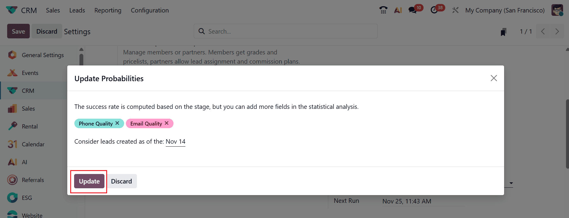 Overview of Predictive Lead Scoring in Odoo 19 CRM-cybrosys