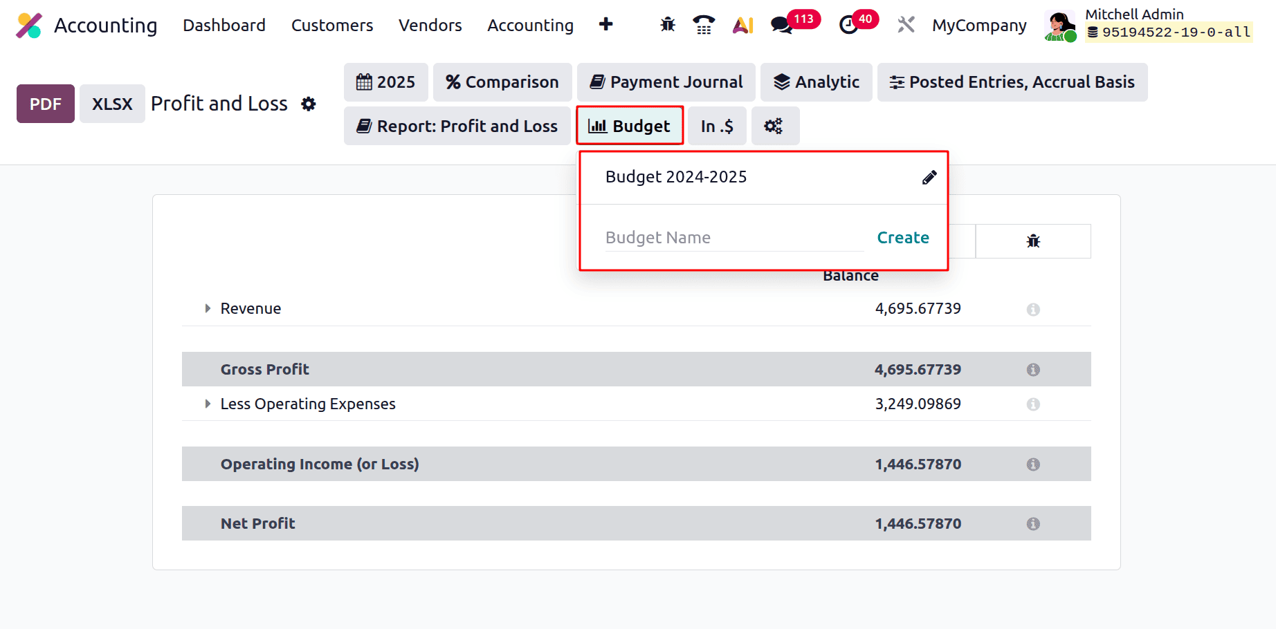 Overview of Profit and Loss Report in Odoo 19 Accounting-cybrosys