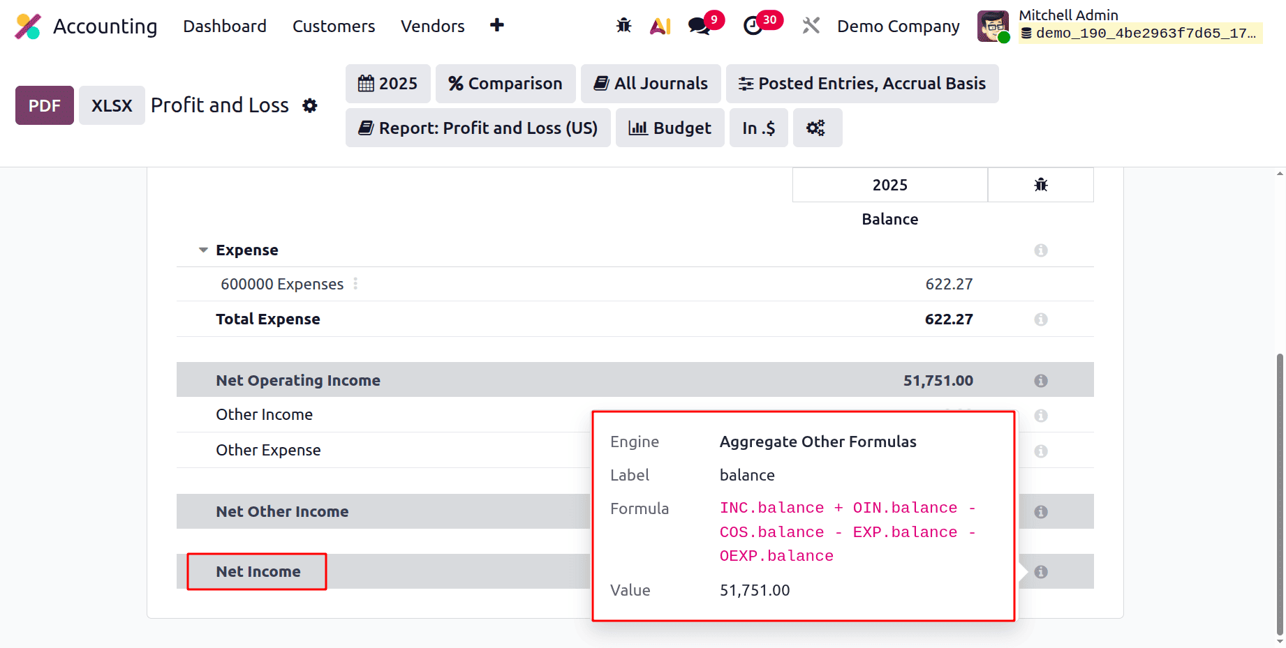 Overview of Profit and Loss Report in Odoo 19 Accounting-cybrosys