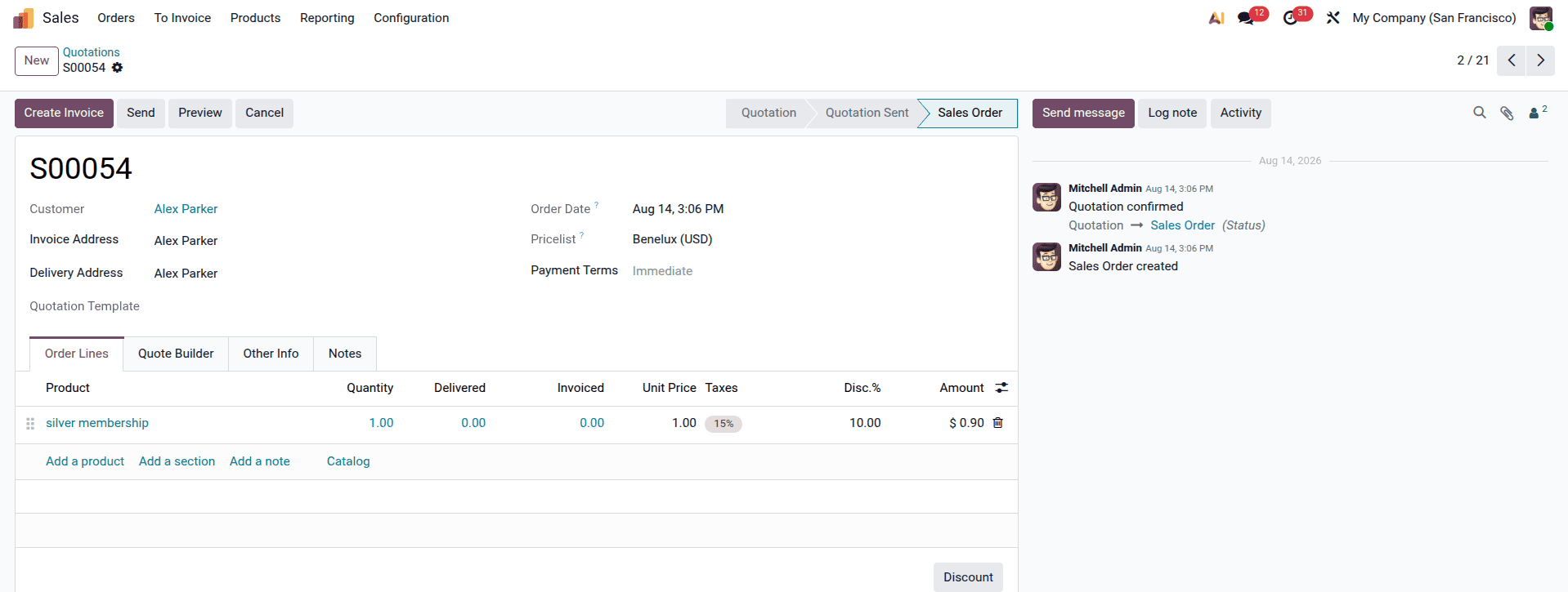 Overview of Purchasing Memberships in Odoo 19-cybrosys