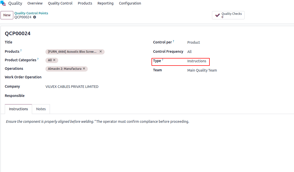 Overview of Quality Types in Odoo 18-cybrosys
