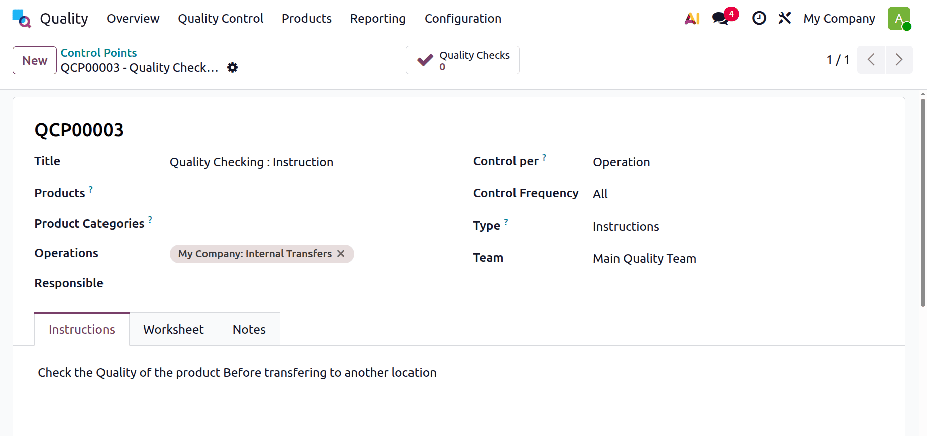 Overview of Quality Types in Odoo 19 Quality Module-cybrosys