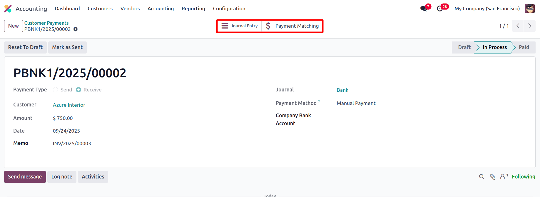 Overview of Reconciliation & Payment Matching in Odoo 18-cybrosys
