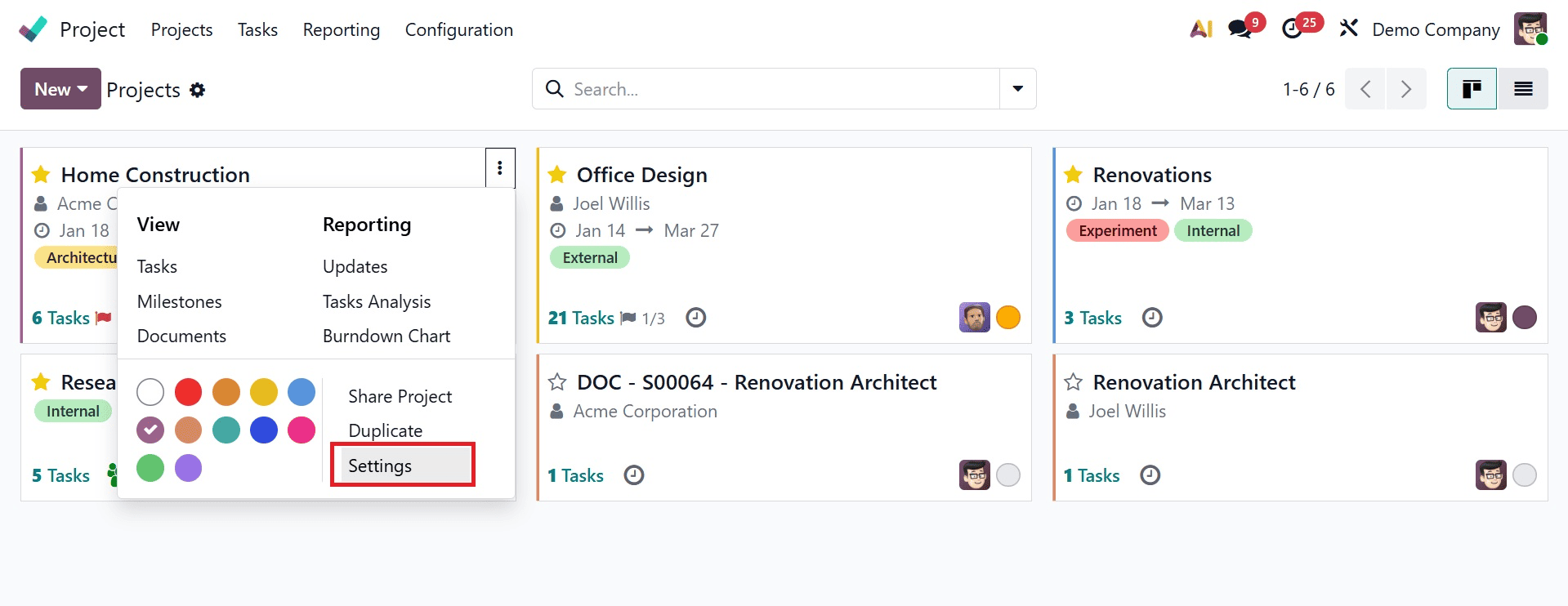 Overview of Recurring Task Workflows in Odoo 19 Project Module-cybrosys