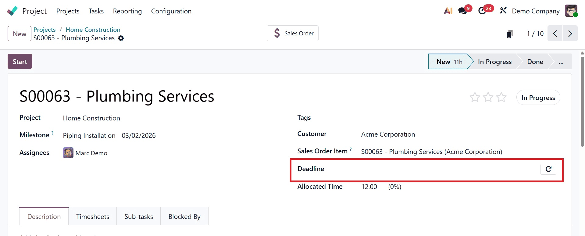 Overview of Recurring Task Workflows in Odoo 19 Project Module-cybrosys