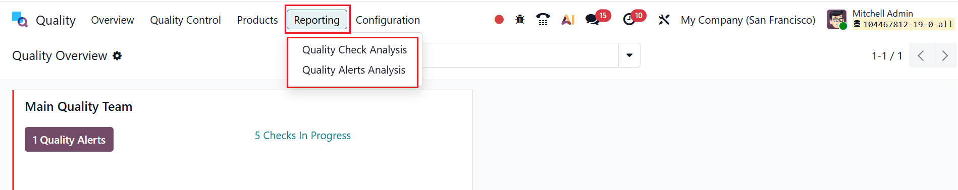 Overview of Reporting Features in Odoo 19 Quality Module-cybrosys