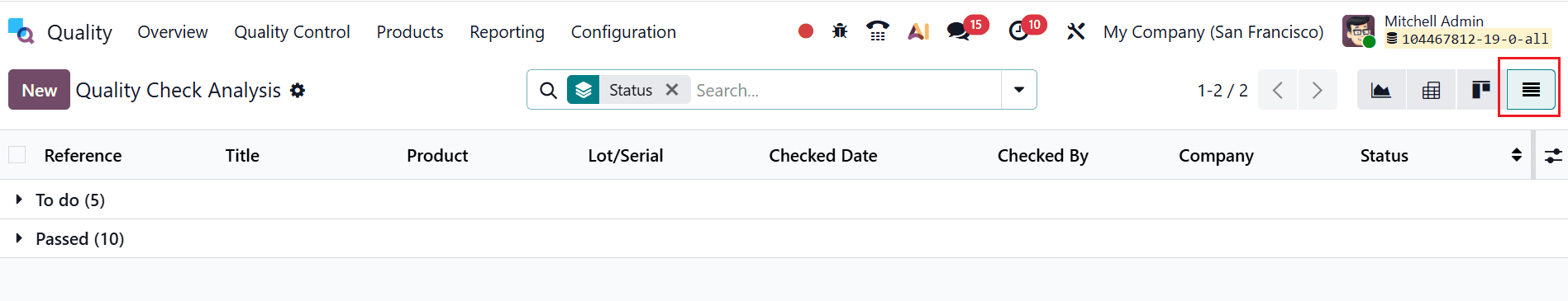 Overview of Reporting Features in Odoo 19 Quality Module-cybrosys