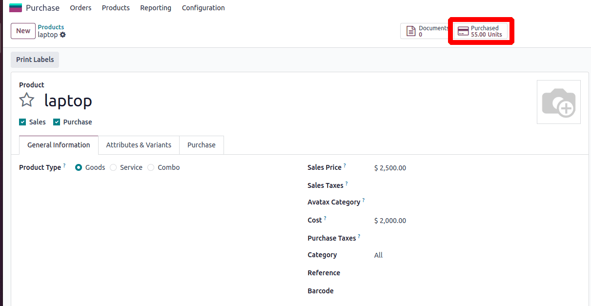 Overview of Reviewing Product Purchase History in Odoo 18-cybrosys