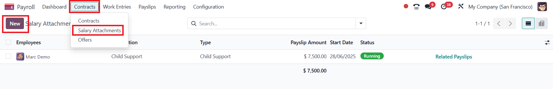 Overview of Salary Attachments in Payroll Odoo 18-cybrosys
