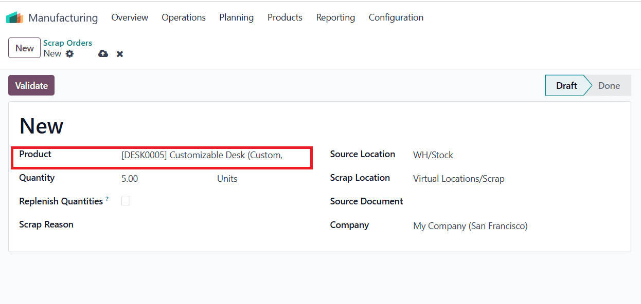 Overview of Scrap Management in Odoo 18 Manufacturing-cybrosys