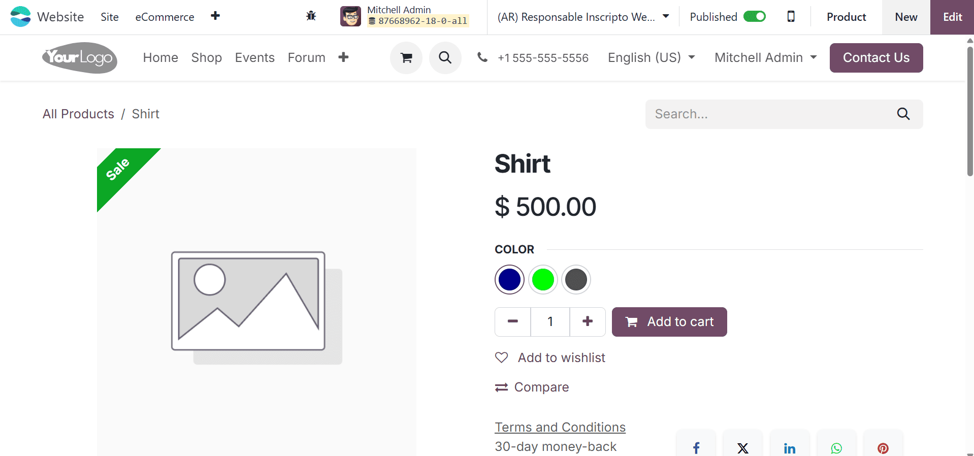 Overview of Selling Products in Odoo 18 Website-cybrosys
