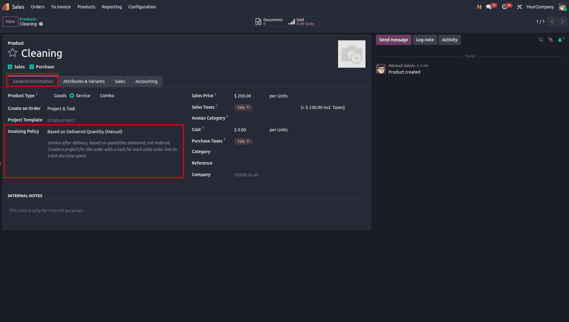 Overview of Service Invoicing Policies in Odoo 19-cybrosys