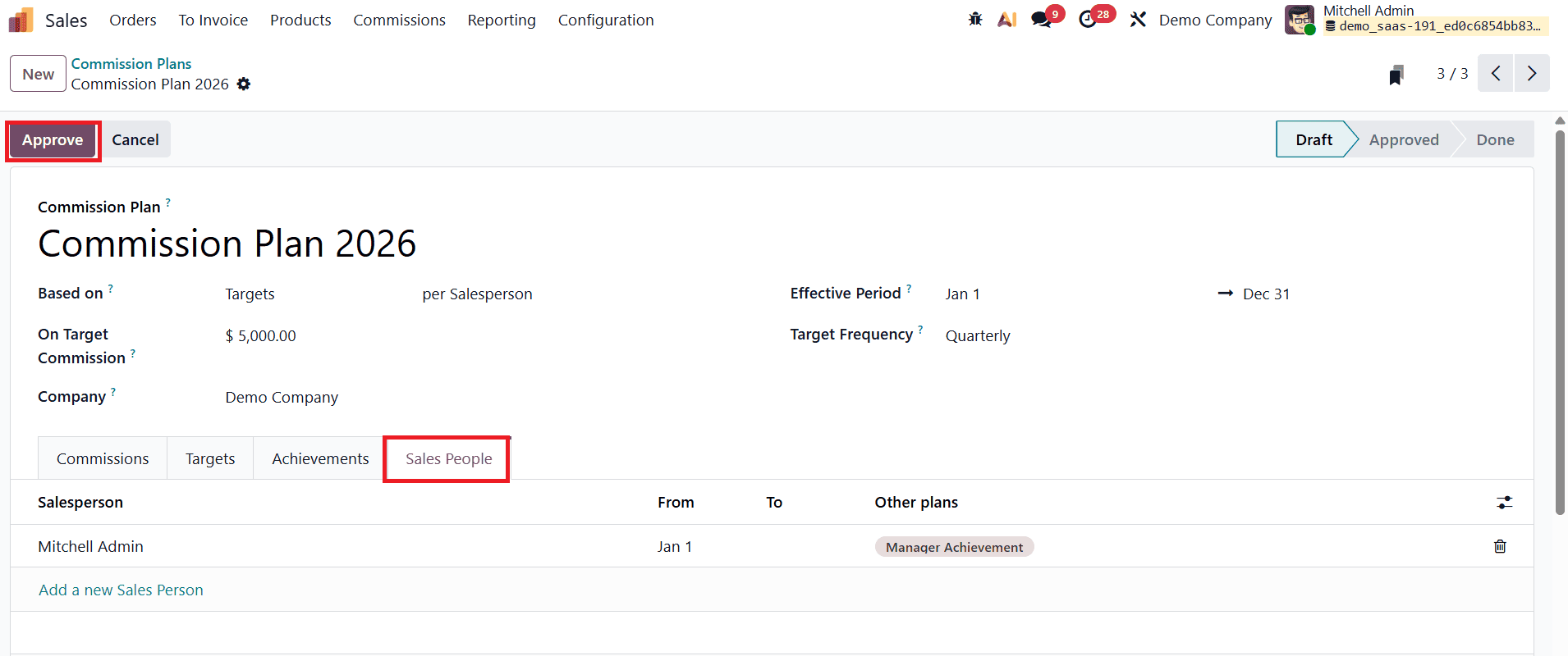 Overview of Set Up and Tracking Salesperson Commissions in Odoo 19-cybrosys