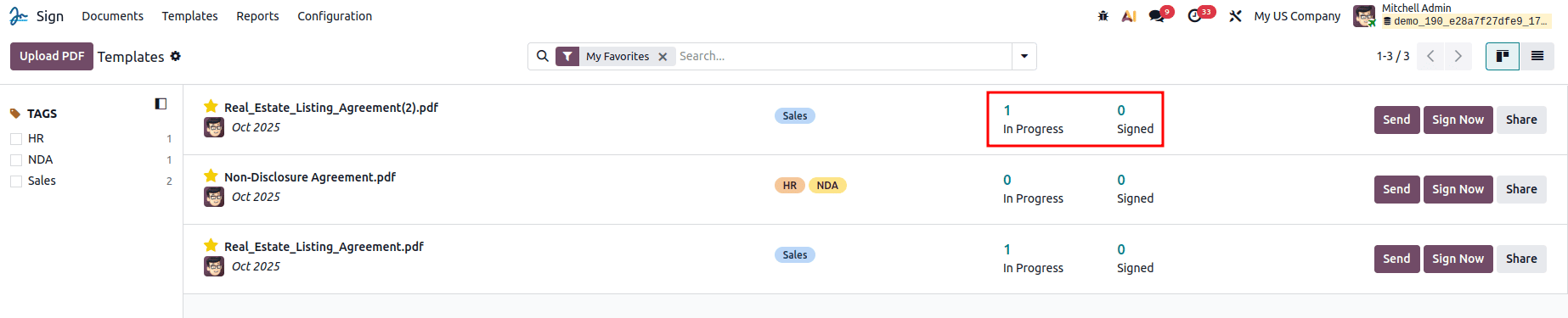 Overview of Sign Module in Odoo 18-cybrosys
