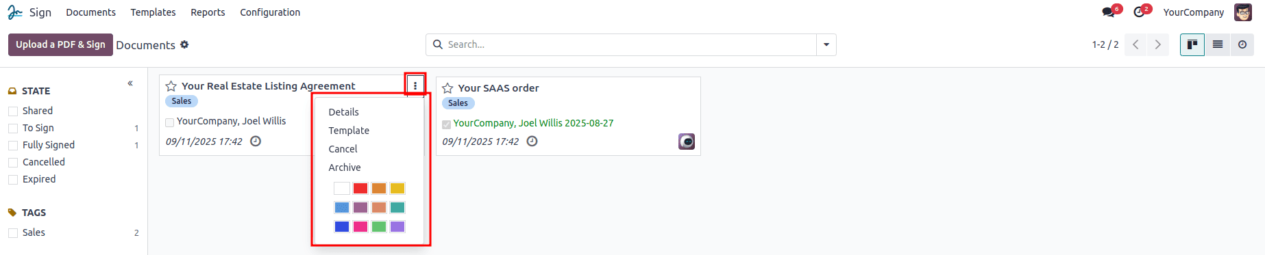 Overview of Sign Module in Odoo 18-cybrosys