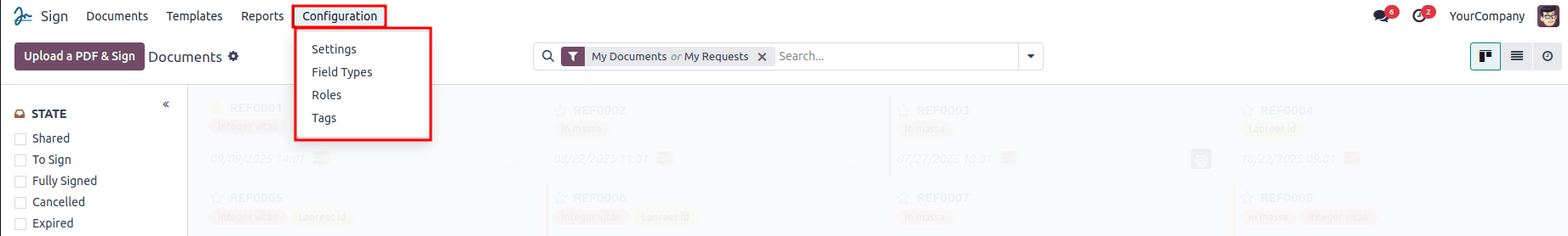 Overview of Sign Module in Odoo 18-cybrosys