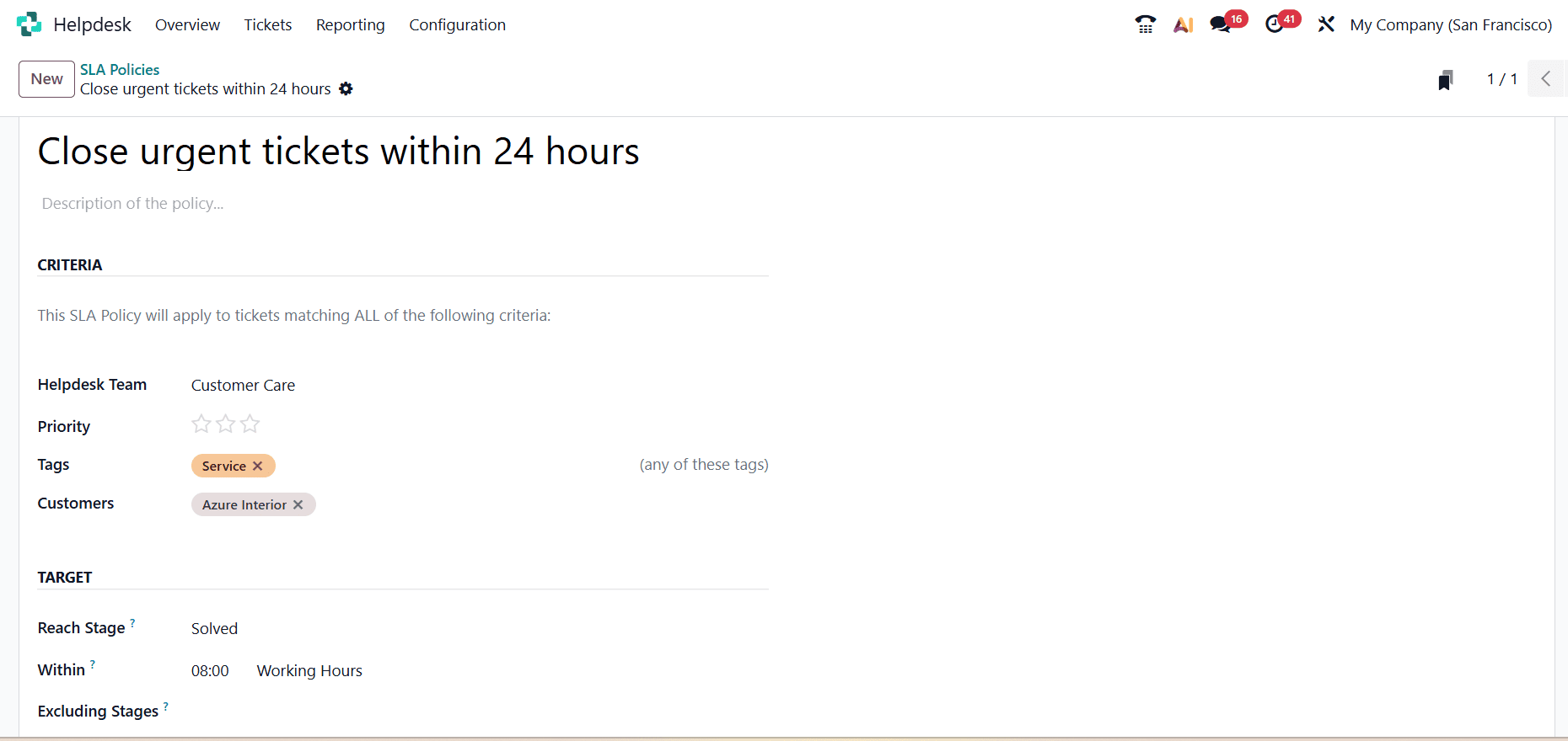 Overview of SLA Success Metrics and Satisfaction Scores in Odoo 19 Helpdesk-cybrosys