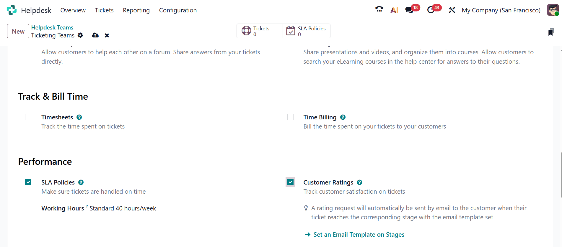 Overview of SLA Success Metrics and Satisfaction Scores in Odoo 19 Helpdesk-cybrosys