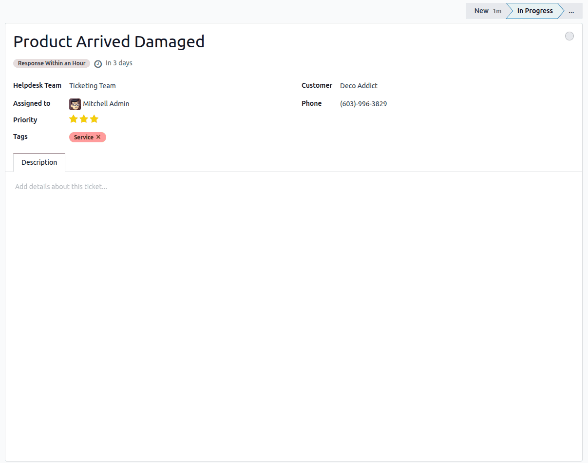 Overview of SLA Success Rate and Average Rating in Odoo 18 Helpdesk-cybrosys
