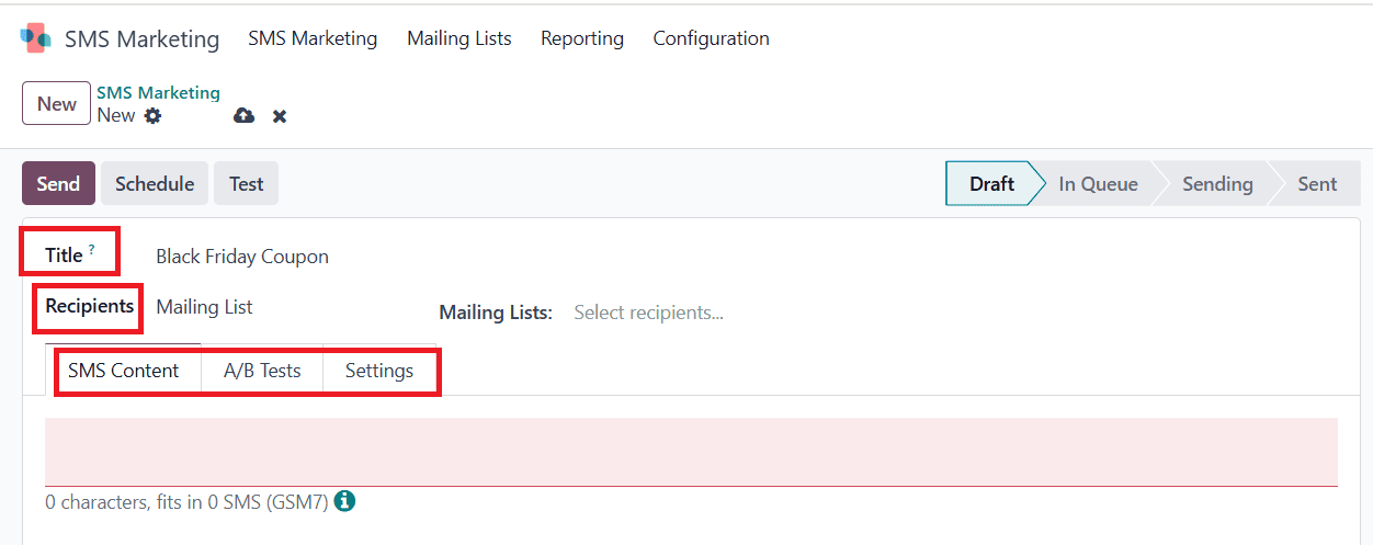 Overview of Sms Marketing Tools in Odoo 18-cybrosys