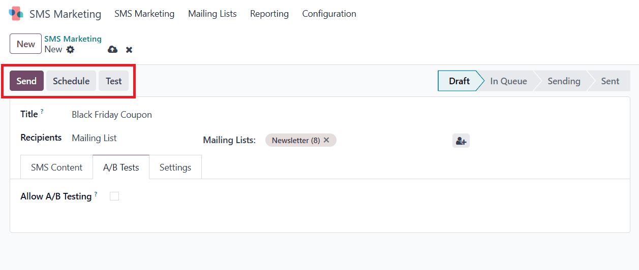 Overview of Sms Marketing Tools in Odoo 18-cybrosys