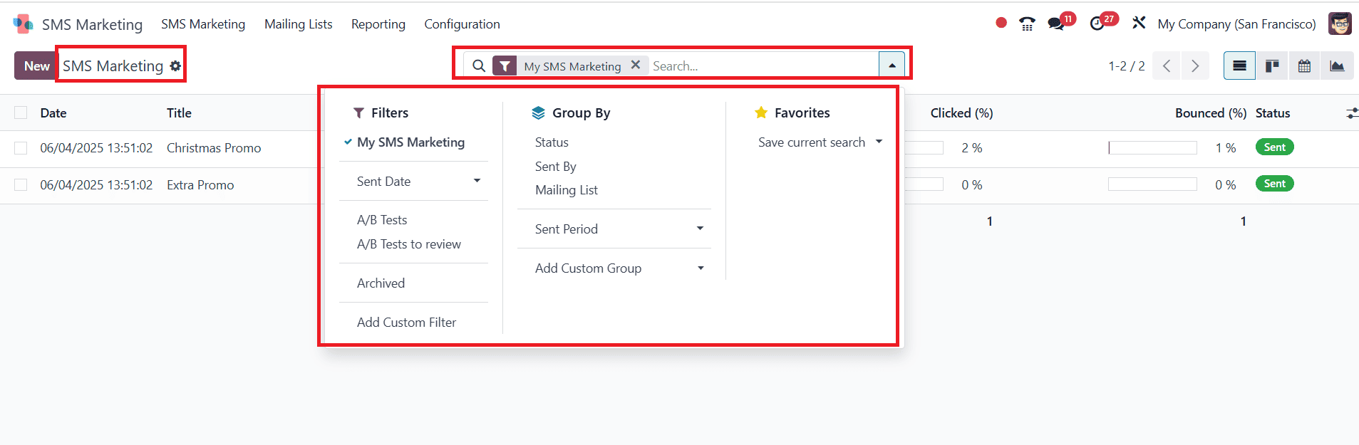 Overview of Sms Marketing Tools in Odoo 18-cybrosys