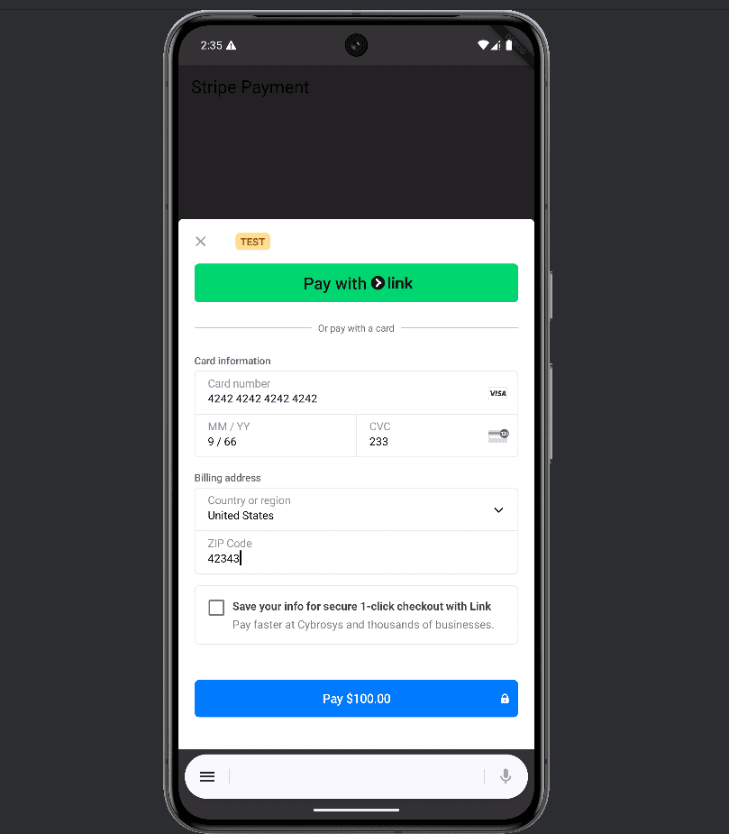 Overview of Stripe Payment Integration in Flutter-cybrosys
