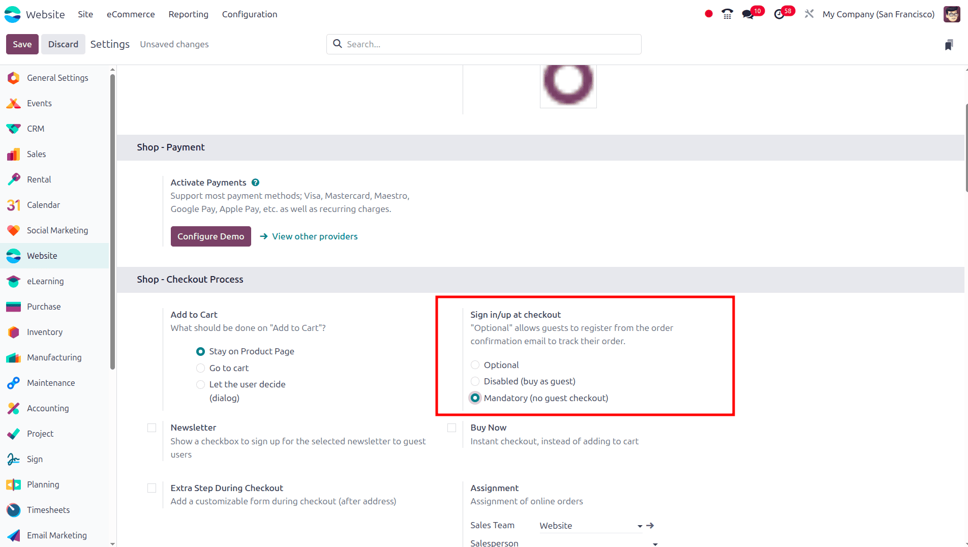 Overview of the Guest Checkout Process in Odoo 18 Websites-cybrosys