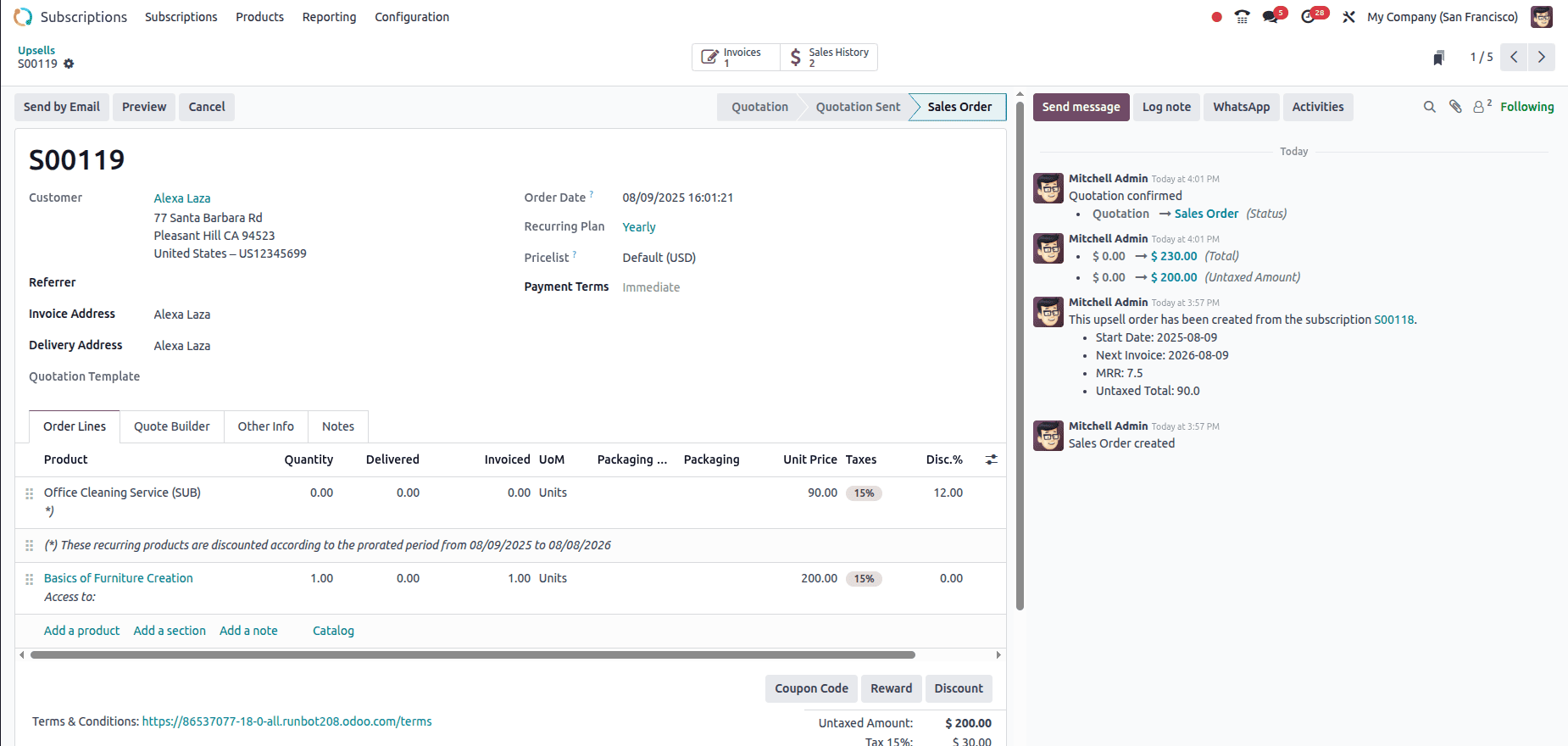 Overview of the Odoo 18 Subscription Module-cybrosys