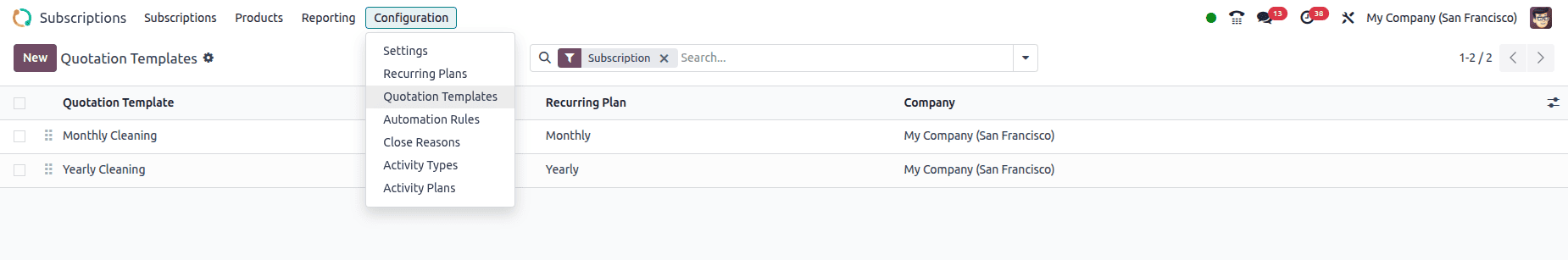 Overview of the Odoo 18 Subscription Module-cybrosys