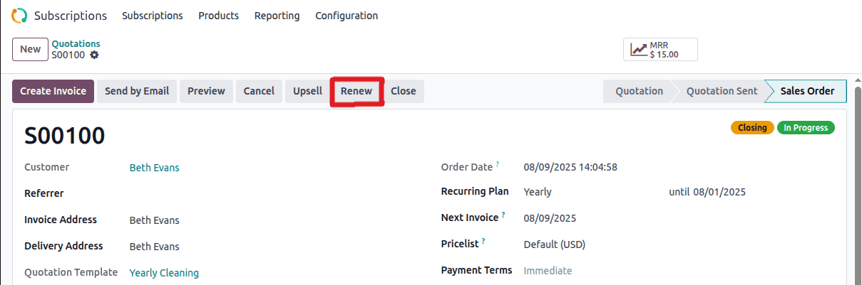 Overview of the Odoo 18 Subscription Module-cybrosys