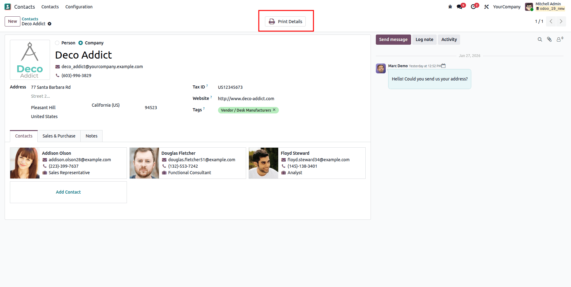 Overview of Triggering Reports from Actions in Odoo 19-cybrosys