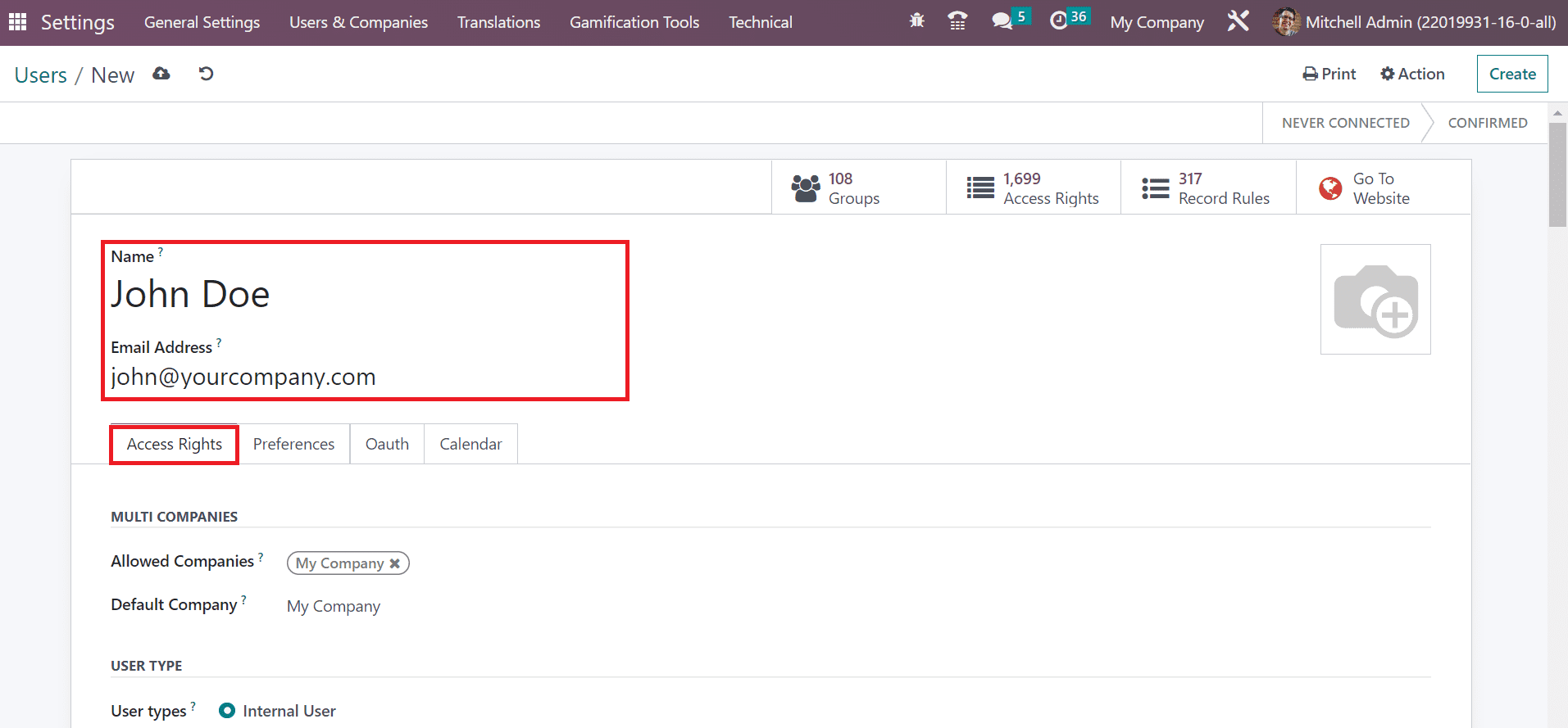 Overview of User Types in the Odoo 16 Sales App-cybrosys