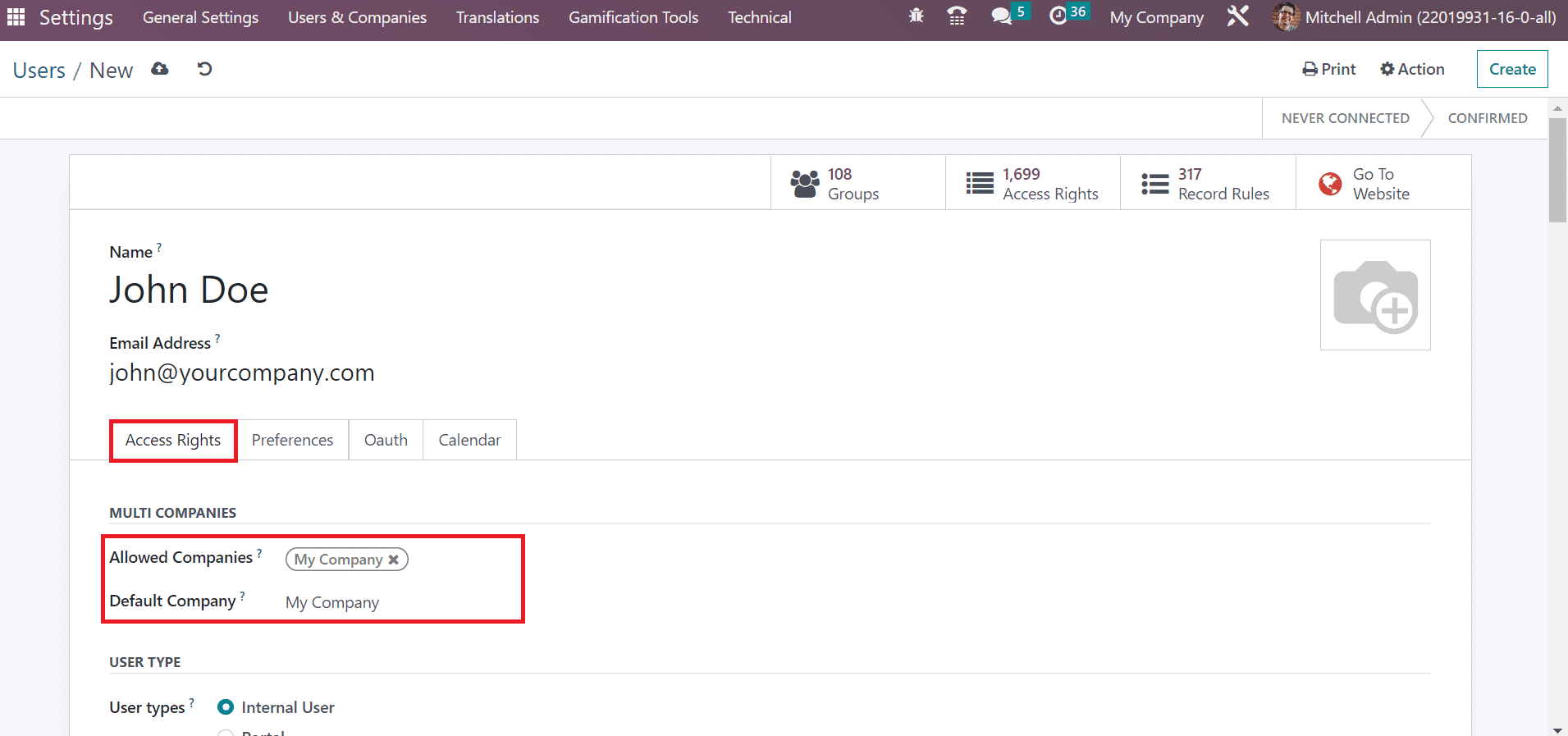 Overview of User Types in the Odoo 16 Sales App-cybrosys