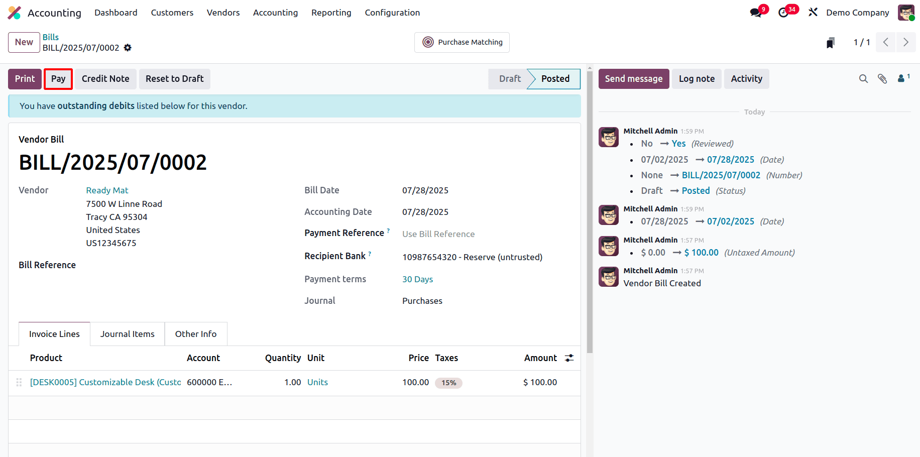 Overview of Vendor Payment Management in Odoo 18 Accounting-cybrosys