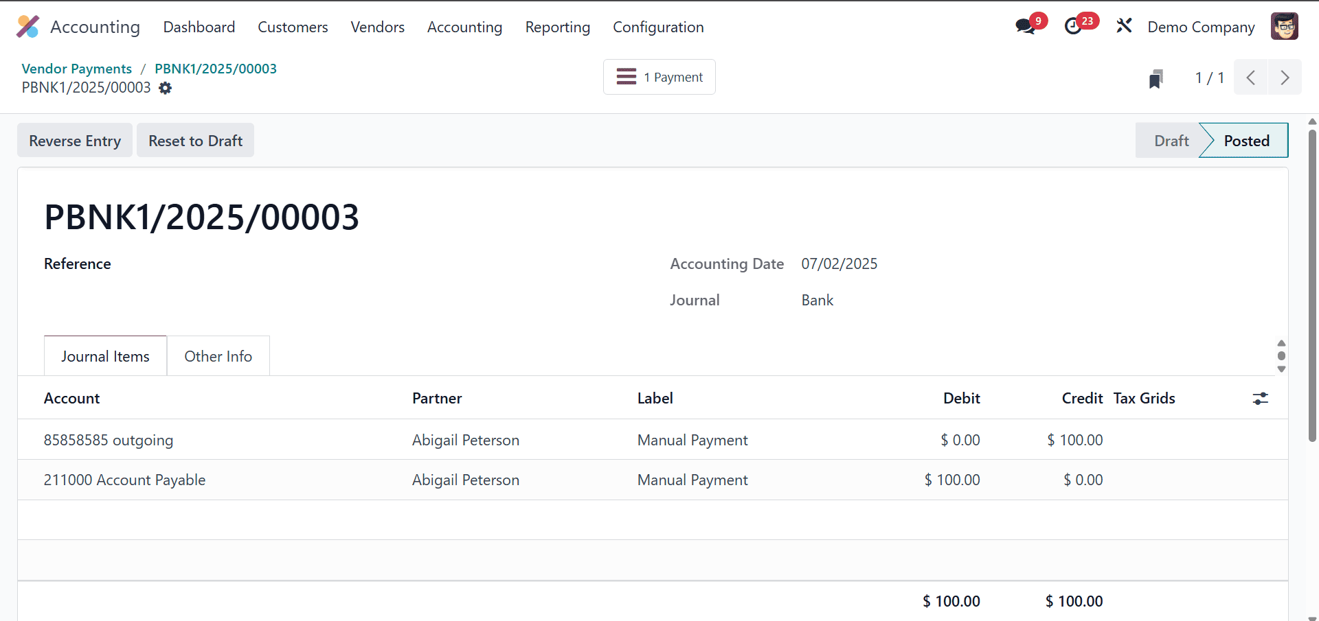 Overview of Vendor Payment Management in Odoo 18 Accounting-cybrosys