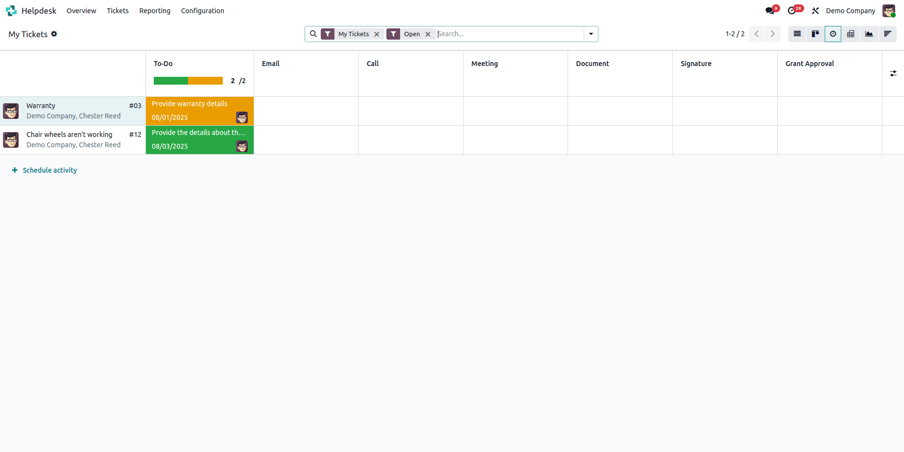 Overview of Views in Odoo 18 Helpdesk Ticket-cybrosys
