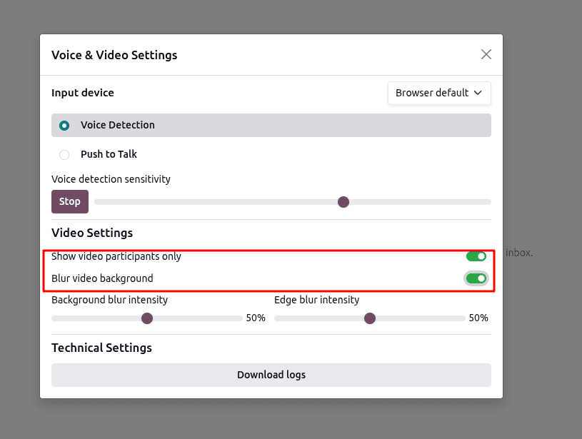 Overview of Voice and Video Settings in Odoo 18 Discuss-cybrosys
