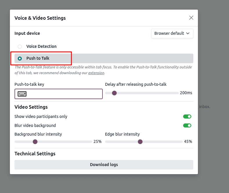 Overview of Voice and Video Settings in Odoo 18 Discuss-cybrosys