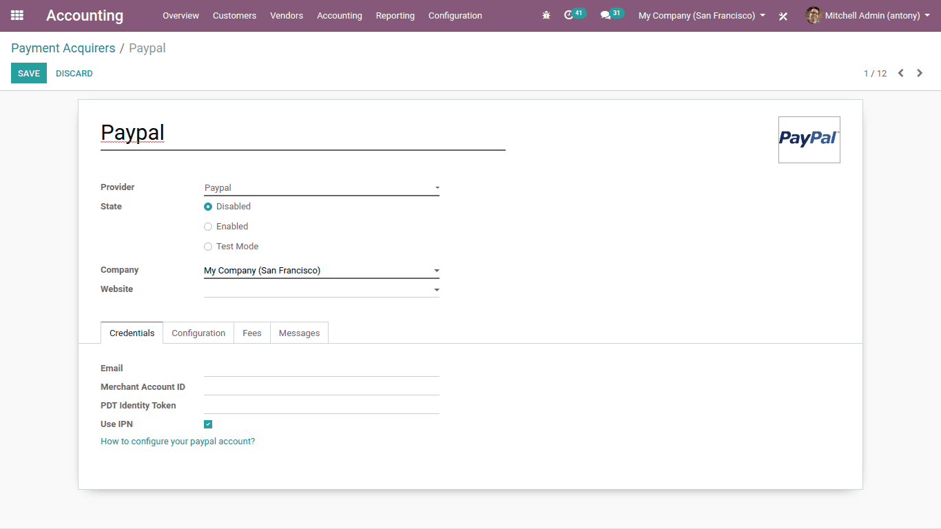 payment acquirers in odoo 13 cybrosys