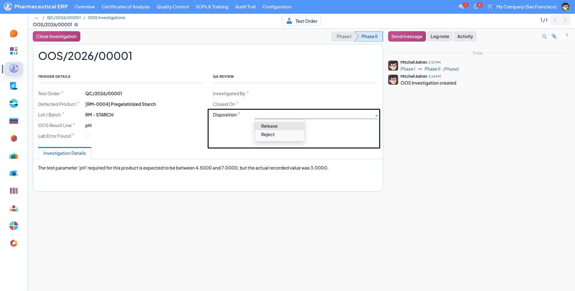 Pharmaceutical Manufacturing Management in Odoo 19 with Pharmaceutical ERP-cybrosys