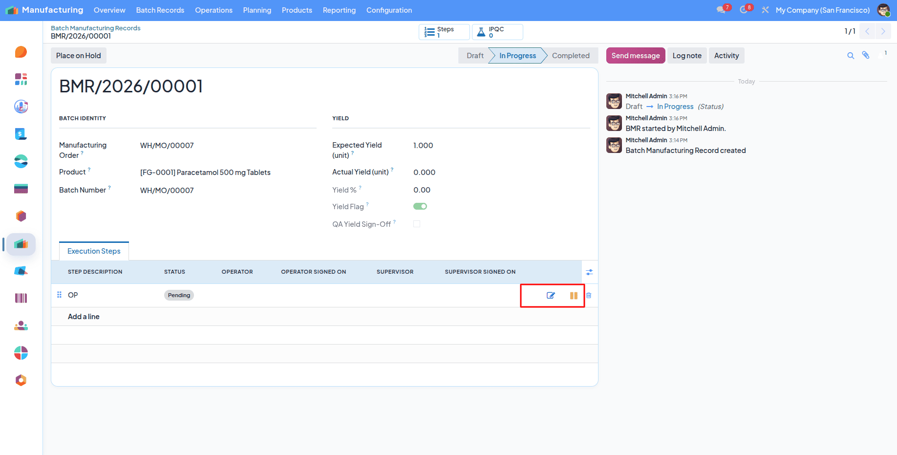 Pharmaceutical Manufacturing Management in Odoo 19 with Pharmaceutical ERP-cybrosys