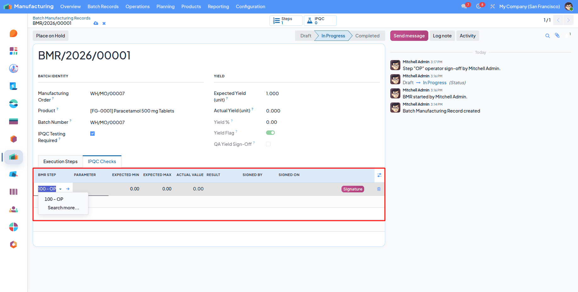 Pharmaceutical Manufacturing Management in Odoo 19 with Pharmaceutical ERP-cybrosys