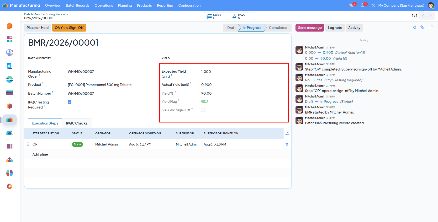 Pharmaceutical Manufacturing Management in Odoo 19 with Pharmaceutical ERP-cybrosys