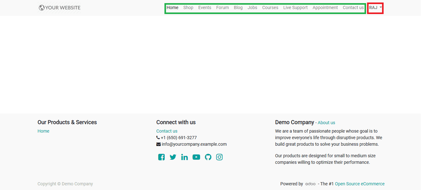 portal-users-options-for-website-menu-in-odoo-13