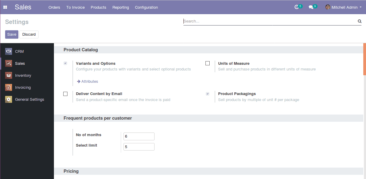 product recommendation in sales order-odoo apps