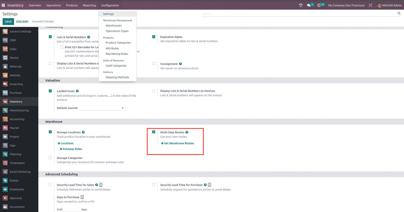 Pull & Push rule in Odoo 16 Inventory App-cybrosys