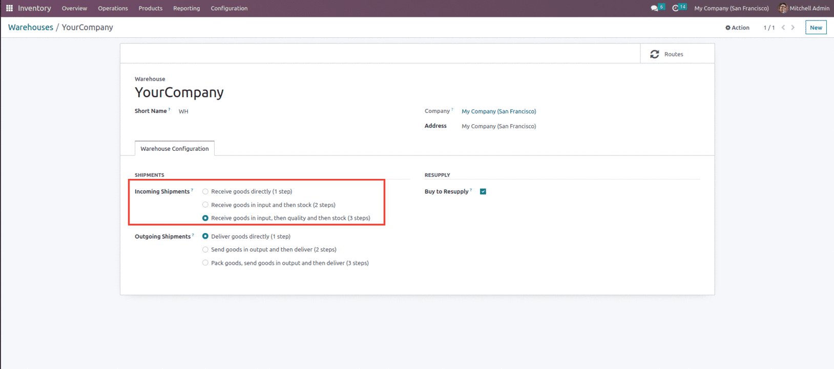 Pull & Push rule in Odoo 16 Inventory App-cybrosys